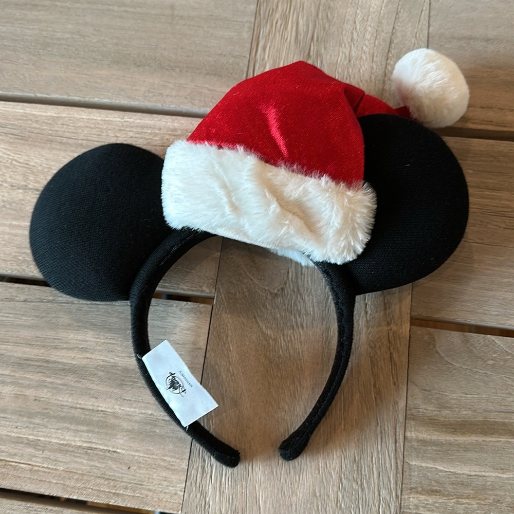 Disney Mickey Mouse Santa Hat Ear Headband for Adults - Picture 3 of 4
